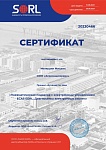 Сертификат SORL Матюшин Михаил