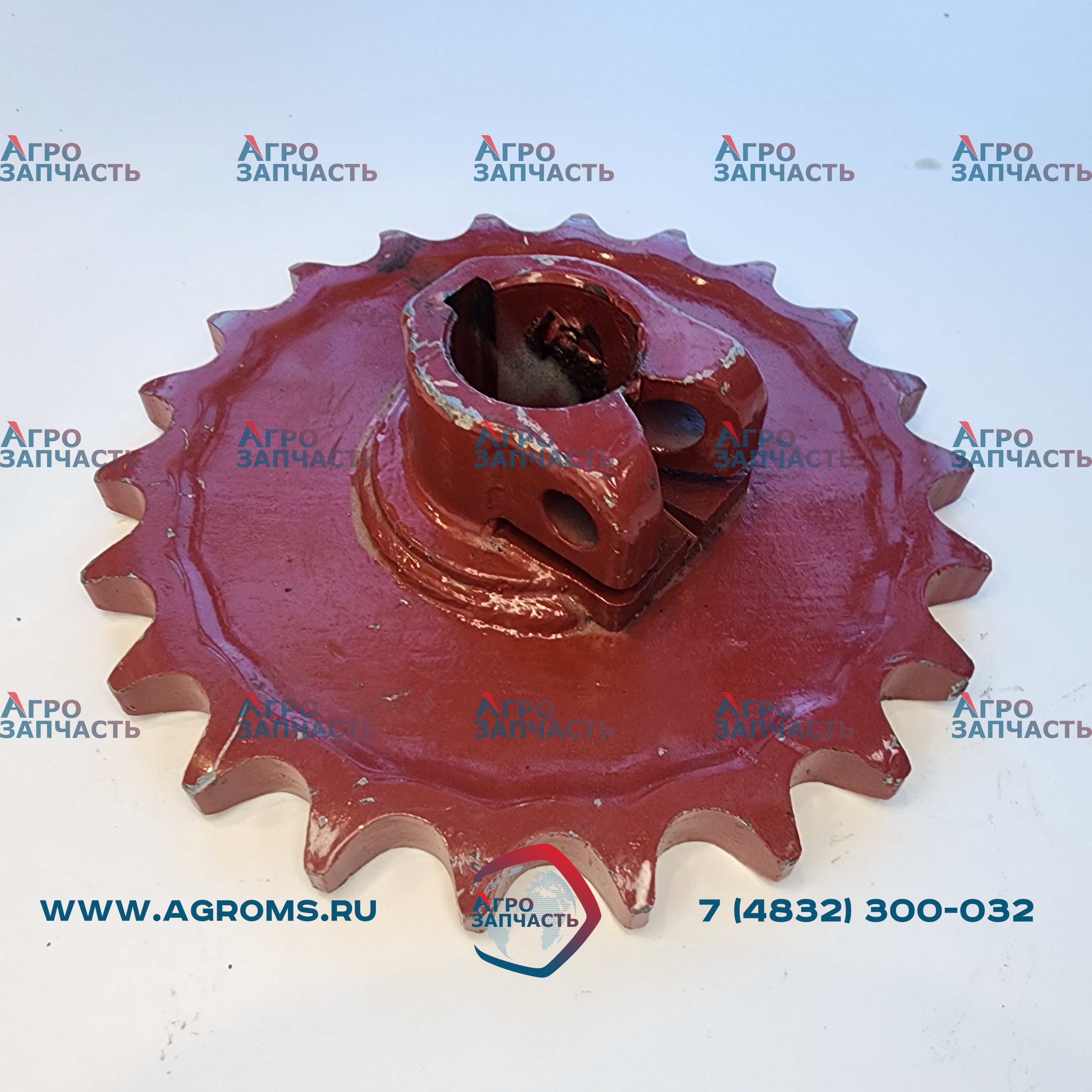 Звездочка вала битера проставки РСМ-10.08.04.320+ (3518060-18720) (z=22, t=25,4)