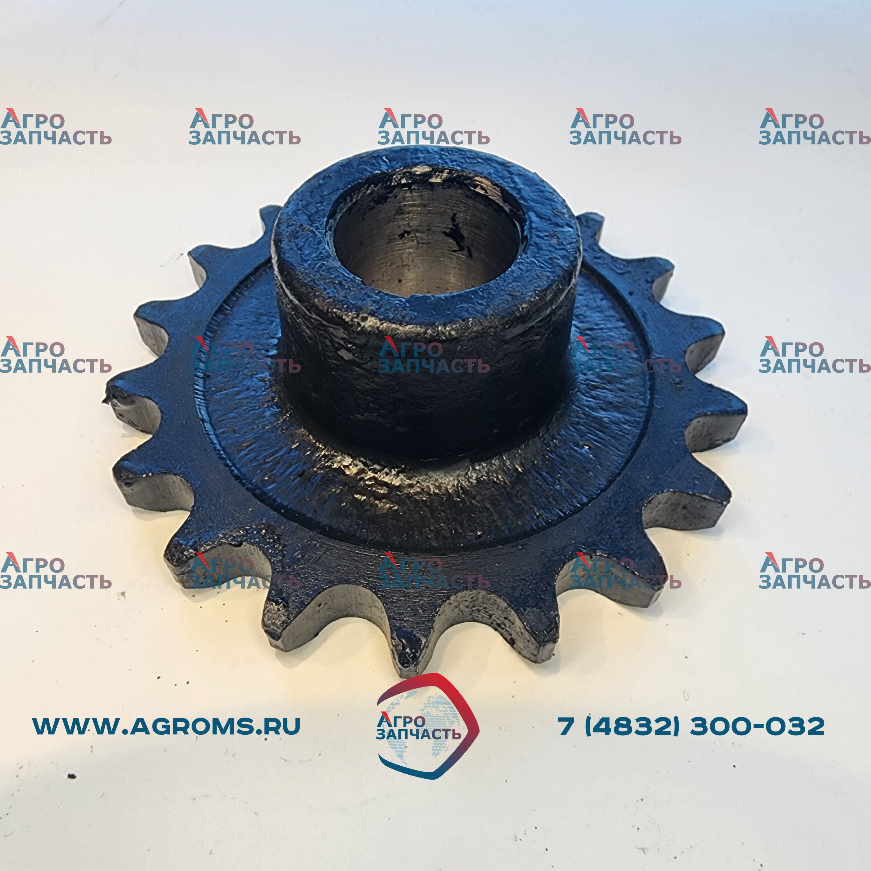 Звездочка вала заднего контрпривода 54-60516А (z=18,t=19,05) правая (Ростсельмаш)