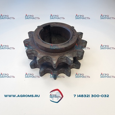 Звездочка РСМ-10.01.55.602 (z1,2=13, t=2ПР-19,05) привода удлиненного выгрузного шнека (Ростсельмаш)