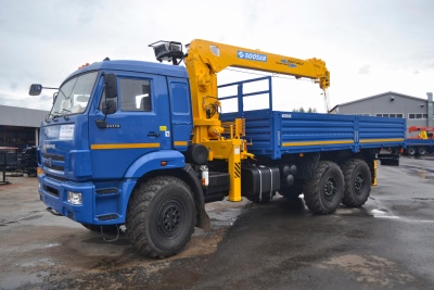 Бортовой автомобиль КАМАЗ 43118 с КМУ SOOSAN SCS 736 L-II TOP (СПМ 732407)