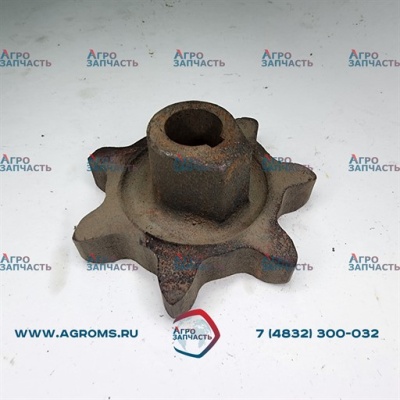 Звездочка Н.023.202 (z=7, t=38, d=20) малого колосового шнека (Ростсельмаш)