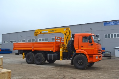 Бортовой автомобиль КАМАЗ 43118 с КМУ SOOSAN SCS 736 L-II TOP (СПМ 732407)