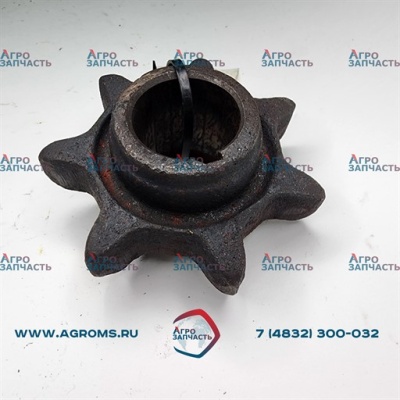 Звездочка привода шнеков РСМ-10.01.05.201А зернового и колосового элеваторов (z=7, t=38, d=35мм)