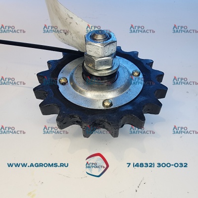 Звездочка натяжная 54-0-52 (z=17, t=19,05) привода механизма выгрузного устройства (Ростсельмаш)